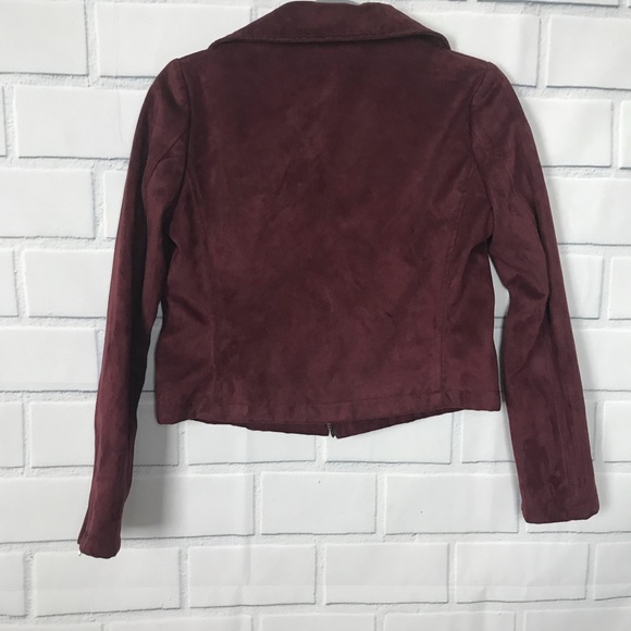 NWT Urban Outfitters Moto Jacket Faux Suede Sz S - Picture 8 of 8